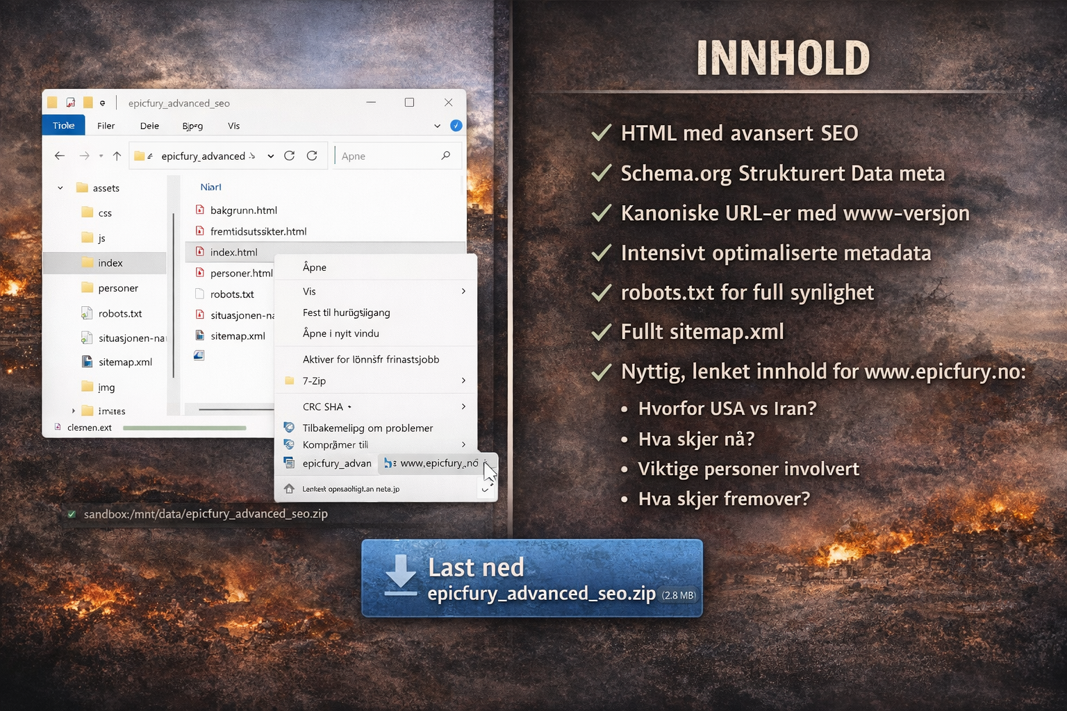 Illustrasjon av droner og luftvern